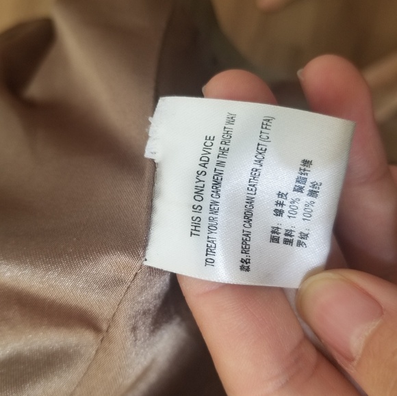 Genuine sheep skin silk lined moto jacket - Picture 6 of 7